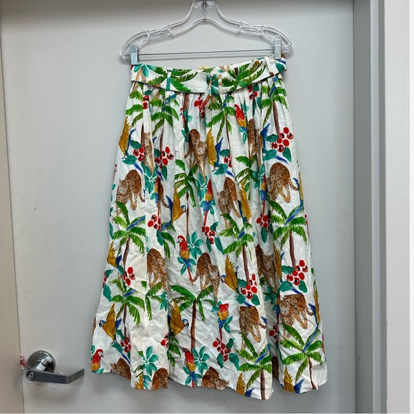 NWT FARM Rio Tropical Paradise Midi Skirt - Picture 7 of 9